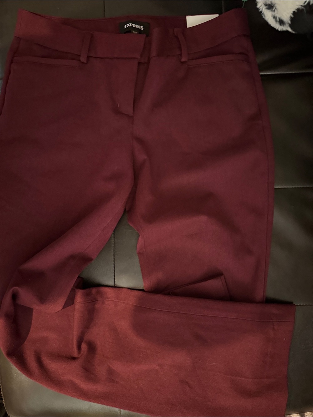 Express Women's Burgundy Slim Trousers